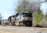 NS 1142 leads two Dash 9's and train 350 past the signals at Fetner